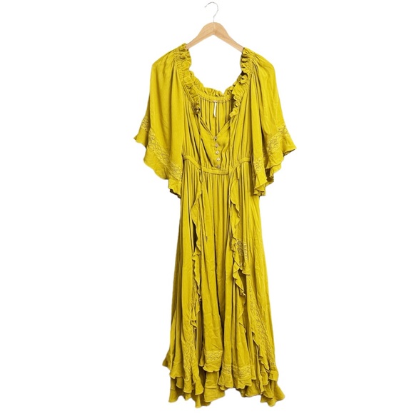 Free People Beach Bliss Lace Crochet Maxi Dress - Picture 2 of 7